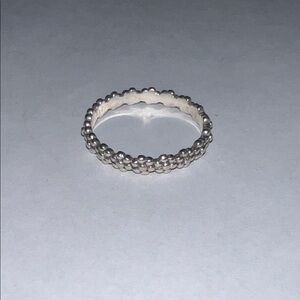 Pandora Sterling Silver Floral Ring
